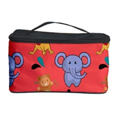 Illustration Elephant Cartoon Animal Monkey Cosmetic Storage by danenraven