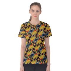 Illustration Geometric Pattern Colorful Pattern Women s Cotton Tee