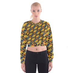 Illustration Geometric Pattern Colorful Pattern Cropped Sweatshirt