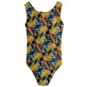 Illustration Geometric Pattern Colorful Pattern Kids  Cut-Out Back One Piece Swimsuit View1