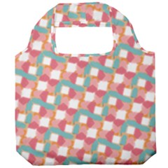 Patchwork Pastel Pattern Art Foldable Grocery Recycle Bag by danenraven