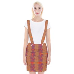 Pattern Watercolor Texture Braces Suspender Skirt by danenraven