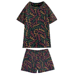 African Abstract  Kids  Swim Tee And Shorts Set by ConteMonfrey