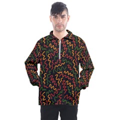 African Abstract  Men s Half Zip Pullover by ConteMonfrey