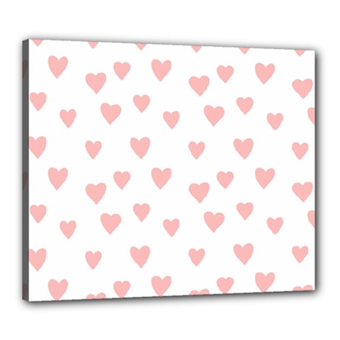 Small Cute Hearts Canvas 24  X 20  (stretched) by ConteMonfrey