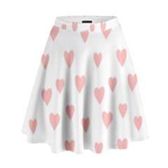 Small Cute Hearts High Waist Skirt by ConteMonfrey