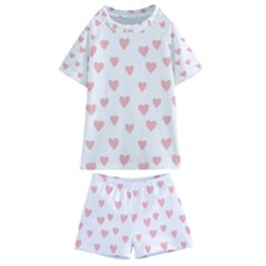 Small Cute Hearts Kids  Swim Tee And Shorts Set by ConteMonfrey