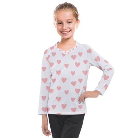 Small Cute Hearts Kids  Long Mesh Tee by ConteMonfrey