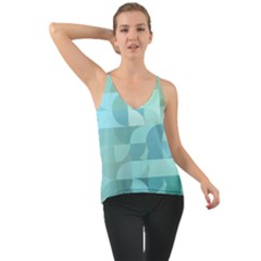 Geometric Ocean  Chiffon Cami by ConteMonfrey