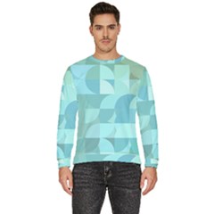 Geometric Ocean  Men s Fleece Sweatshirt by ConteMonfrey