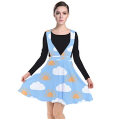 Sun And Clouds   Plunge Pinafore Dress by ConteMonfrey