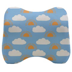 Sun And Clouds   Velour Head Support Cushion