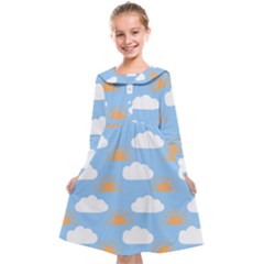 Sun And Clouds   Kids  Midi Sailor Dress by ConteMonfrey