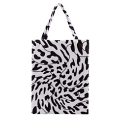 Leopard Print Black And White Classic Tote Bag by ConteMonfrey