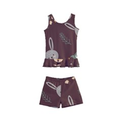 Rabbits, Owls And Cute Little Porcupines  Kids  Boyleg Swimsuit by ConteMonfrey