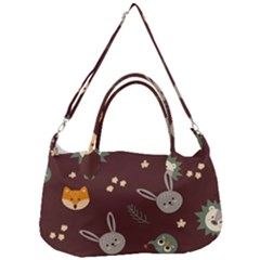 Rabbits, Owls And Cute Little Porcupines  Removal Strap Handbag