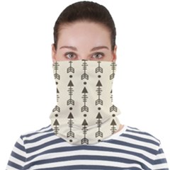 Black And Grey Arrows Face Seamless Bandana (adult) by ConteMonfrey