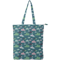 Llama Clouds  Double Zip Up Tote Bag by ConteMonfrey