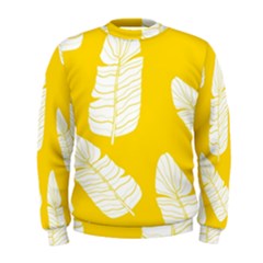 Yellow Banana Leaves Men s Sweatshirt by ConteMonfrey
