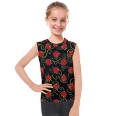 Abstract Background Pattern Texture Design Kids  Mesh Tank Top