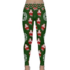 Xmas Christmas Background Classic Yoga Leggings by danenraven