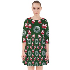 Xmas Christmas Background Smock Dress by danenraven