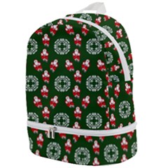 Xmas Christmas Background Zip Bottom Backpack