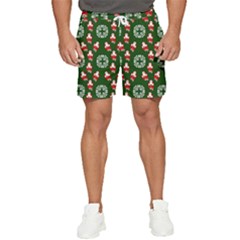 Xmas Christmas Background Men s Runner Shorts by danenraven