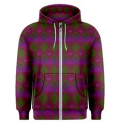 Illustration Argyle Pattern Argyle Background Men s Zipper Hoodie