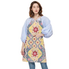 Background Flower Abstract Pattern Pocket Apron by danenraven