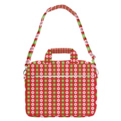 Illustration Festive Pattern Christmas Holiday Macbook Pro 16  Shoulder Laptop Bag by danenraven