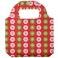 Illustration Festive Pattern Christmas Holiday Foldable Grocery Recycle Bag by danenraven