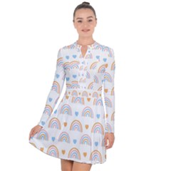 Rainbow Pattern Long Sleeve Panel Dress by ConteMonfrey