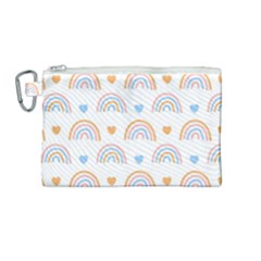 Rainbow Pattern Canvas Cosmetic Bag (medium) by ConteMonfrey