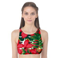 Tulips Design Tank Bikini Top by designsbymallika