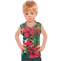 Tulips Design Kids  Sport Tank Top