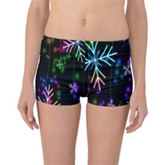 Snowflakes Lights Reversible Boyleg Bikini Bottoms by artworkshop