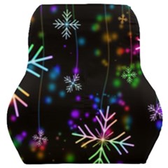 Snowflakes Lights Car Seat Back Cushion  by artworkshop