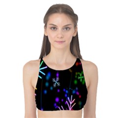 Snowflakes Lights Tank Bikini Top by artworkshop