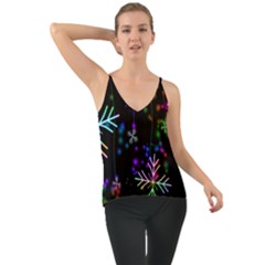 Snowflakes Lights Chiffon Cami by artworkshop