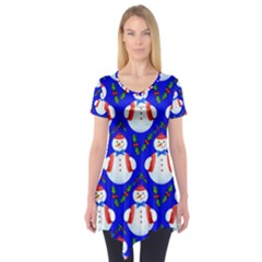 Seamless  Repeating Pattern Short Sleeve Tunic  by artworkshop