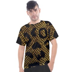 Metallic Snake Skin Pattern Men s Sport Top