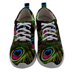 Peacock Feathers Color Plumage Athletic Shoes by Celenk