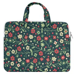 Flowering Branches Seamless Pattern Macbook Pro 13  Double Pocket Laptop Bag by Zezheshop