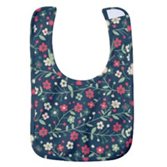 Flowering Branches Seamless Pattern Baby Bib by Zezheshop