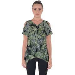 Leaves Foliage Botany Plant Cut Out Side Drop Tee