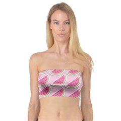 Pink Melon Wayermelon Pattern Food Fruit Melon Bandeau Top