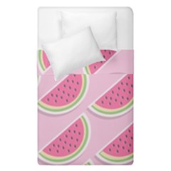 Pink Melon Wayermelon Pattern Food Fruit Melon Duvet Cover Double Side (single Size)