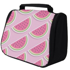 Pink Melon Wayermelon Pattern Food Fruit Melon Full Print Travel Pouch (big) by Ravend