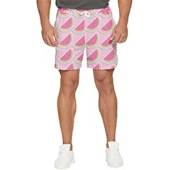 Pink Melon Wayermelon Pattern Food Fruit Melon Men s Runner Shorts